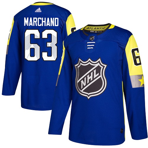 Adidas Boston Bruins #63 Brad Marchand Royal 2018 All-Star Atlantic Division Authentic Youth Stitched NHL Jersey